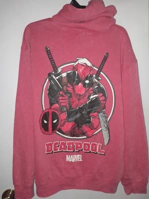 Marvel Deadpool Hoodie Sweatshirt Red Mens 2XL (50-52) X-Men X-force Wolverine - Thumbnail 7