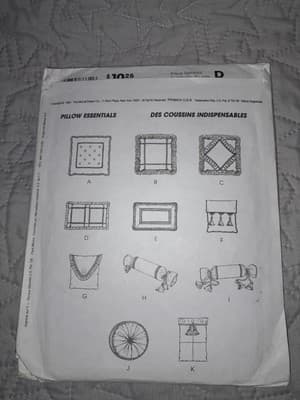 Mccalls 8661 Home Decorating Pillow Essentials 11 Designs Round Roll Square - Thumbnail 2