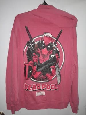 Marvel Deadpool Hoodie Sweatshirt Red Mens XL (46-48) X-Men X-force Wolverine - Thumbnail 7