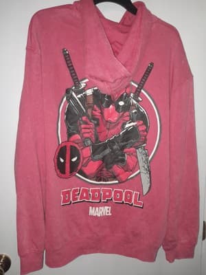 Marvel Deadpool Hoodie Sweatshirt Red Mens 2XL (50-52) X-Men X-force Wolverine - Thumbnail 6