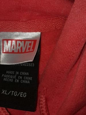 Marvel Deadpool Hoodie Sweatshirt Red Mens XL (46-48) X-Men X-force Wolverine - Thumbnail 9