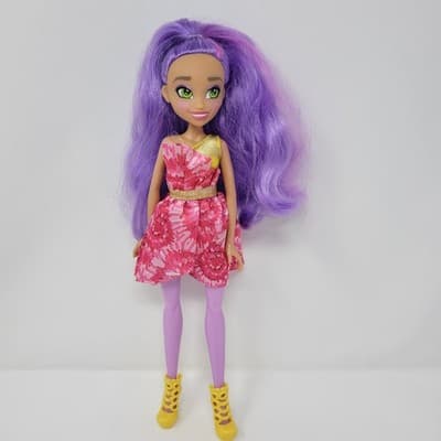 MGA Hairmazing Fantasy Fashion Doll 11.5in Purple Hair Pink Dress Gold Accent - Image 1
