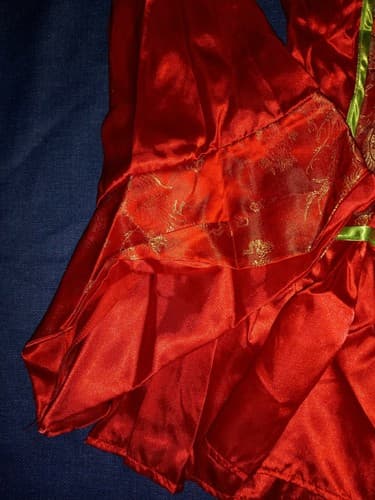Rubies 889613 Red Ginger Geisha Chinese Asian Fancy Dress Costume Cosplay Sz XS - Thumbnail 4