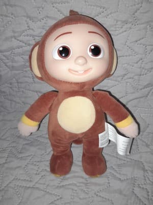 Cocomelon JJ Monkey 8" Plush Stuffed Animal Toy Doll | JJ In Monkey Pajamas - Image 1