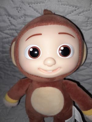 Cocomelon JJ Monkey 8" Plush Stuffed Animal Toy Doll | JJ In Monkey Pajamas - Thumbnail 3