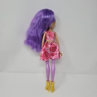 MGA Hairmazing Fantasy Fashion Doll 11.5in Purple Hair Pink Dress Gold Accent - Thumbnail 7