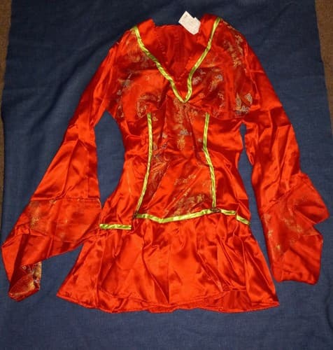 Rubies 889613 Red Ginger Geisha Chinese Asian Fancy Dress Costume Cosplay Sz XS - Image 1