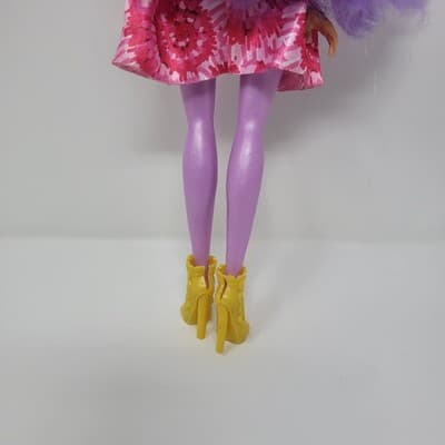 MGA Hairmazing Fantasy Fashion Doll 11.5in Purple Hair Pink Dress Gold Accent - Thumbnail 6