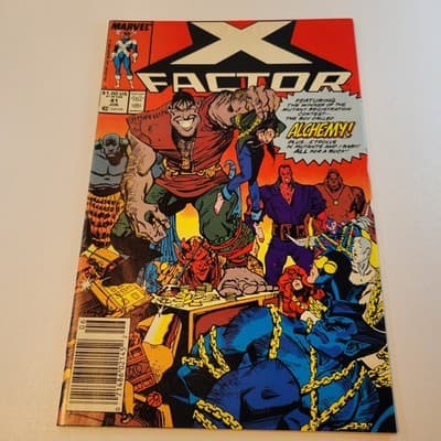 MARVEL X FACTOR Comic Book No 41 1989 Alchemy First Appearance Newsstand - Thumbnail 2