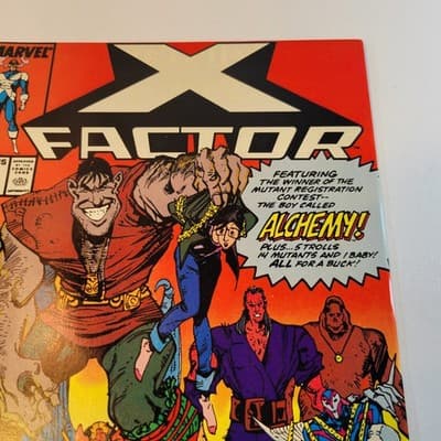 MARVEL X FACTOR Comic Book No 41 1989 Alchemy First Appearance Newsstand - Thumbnail 5