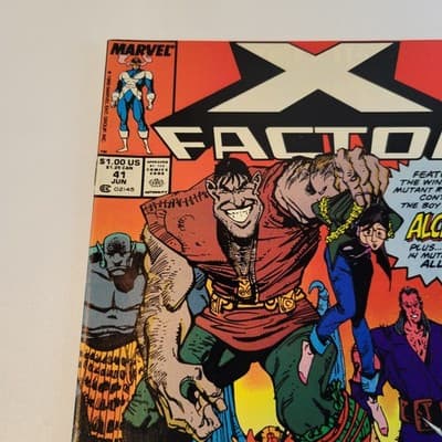 MARVEL X FACTOR Comic Book No 41 1989 Alchemy First Appearance Newsstand - Thumbnail 6