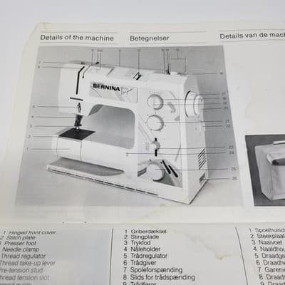 BERNINA 1000 Designer Sewing Machine Replacement Instruction Manual Vintage - Thumbnail 2