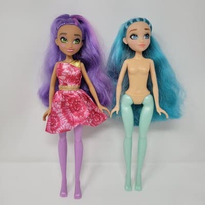 MGA Hairmazing Fantasy Fashion Dolls 11.5in Blue & Pink Hair Lot Of 2 Bundle - Thumbnail 2