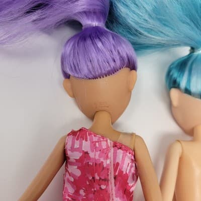 MGA Hairmazing Fantasy Fashion Dolls 11.5in Blue & Pink Hair Lot Of 2 Bundle - Thumbnail 13