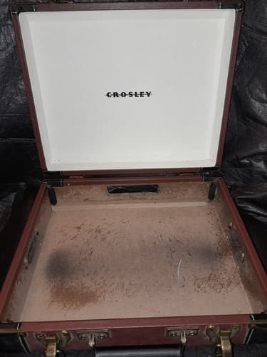 Crosley Suitcase Record Player Executive Case ONLY Brown Display Deco Travel - Thumbnail 2