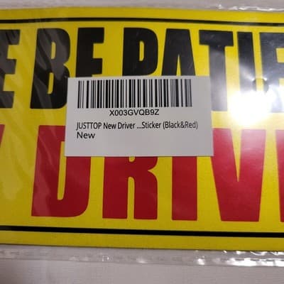 New Driver Please Be Patient Car Magnet Signs Yellow Red Black Safety Bundle 3x - Thumbnail 3