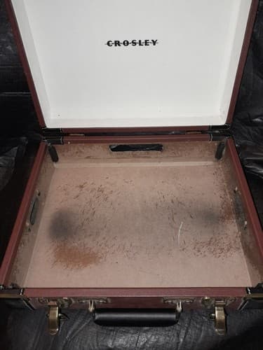 Crosley Suitcase Record Player Executive Case ONLY Brown Display Deco Travel - Thumbnail 9