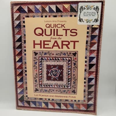 Quick Quilts from the Heart | Liz Porter Marianne Fons | Quilting Book - Image 1