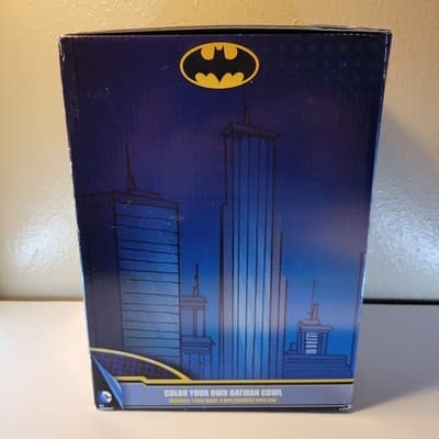 Batman Color Your Own Cowl Mask Set w/ Markers Ages 4+ DC Comics DIY Statue - Thumbnail 4