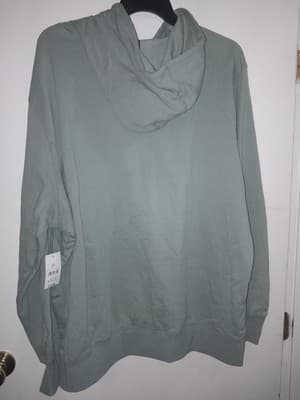 Bioworld Hello Kitty Hoodie 2XL 50-52 Sweatshirt Sage Green Embroidered Be Kind - Thumbnail 4