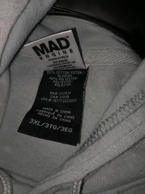 Mad Engine Smurfs Boxed Up Silver Gray Mineral Wash 3XL Pullover Hoodie Japanese - Thumbnail 10
