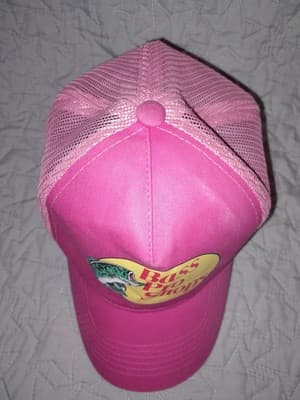 Pink Bass Pro Shops Hat Mesh Trucker Style Cap Gone Fishing - Thumbnail 7