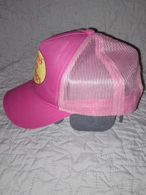 Pink Bass Pro Shops Hat Mesh Trucker Style Cap Gone Fishing - Thumbnail 4