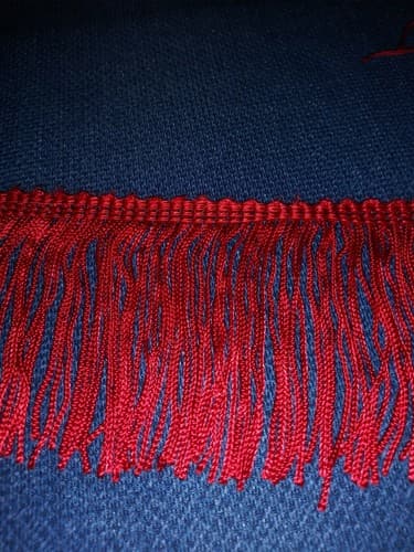 Brilliant Red 3" Bullion Fringe with Fancy Woven Header [By the Yard] 36 In - Thumbnail 4