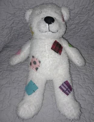 Cuzzie Created By The Comfort Crew Patches Teddy Bear Super Soft 15" - Thumbnail 2