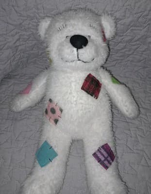 Cuzzie Created By The Comfort Crew Patches Teddy Bear Super Soft 15" - Thumbnail 4