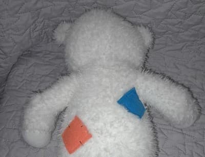 Cuzzie Created By The Comfort Crew Patches Teddy Bear Super Soft 15" - Thumbnail 5