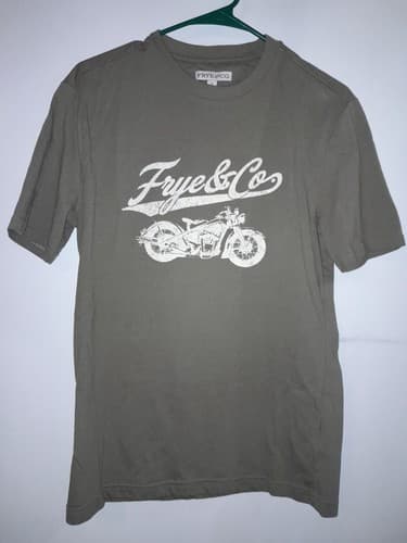 Frye and Co Men's Small Gray Short Sleeve T-shirt Tee Logo Motorcycle Shirt - Thumbnail 5
