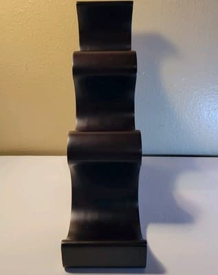Kamenstein Modern Minimalist Resin Wine Bottle Holder Sculptural 6-Bottle Rack - Thumbnail 3