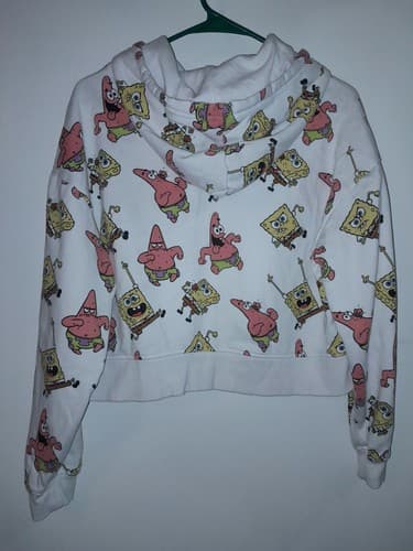 Nickelodeon Sponge Bob Squarepants and Patrick Sweatshirt Hoodie Size M Medium - Thumbnail 7