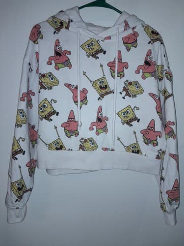 Nickelodeon Sponge Bob Squarepants and Patrick Sweatshirt Hoodie Size M Medium - Thumbnail 2