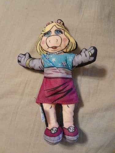 Blockbuster Video Music 1998 Miss Piggy Muppet Stars Plush Toy Figure With Tag - Image 1