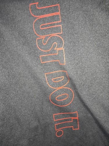 NIKE Dri Fit Hoodie Mens XL Gray Big Swoosh Just Do It Pullover Sweatshirt - Thumbnail 7