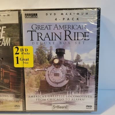 Golden Age of Steam + Great American Train Ride 8-DVD Bundle Train Documentary - Thumbnail 3