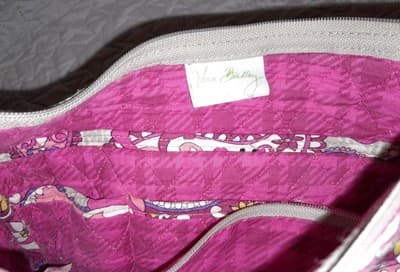 Vera Bradley Paisley Meets Plaid Crossbody Shoulder Bag Pink Floral Purse 10x8x4 - Thumbnail 9