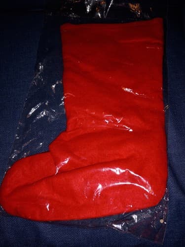 Red Christmas Stocking w Gold Tassel Traditional Splendid by Nygala Stocking New - Thumbnail 2