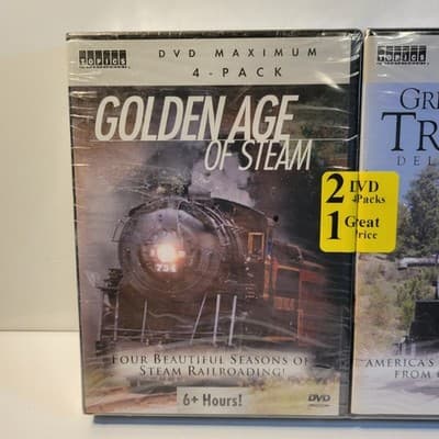 Golden Age of Steam + Great American Train Ride 8-DVD Bundle Train Documentary - Thumbnail 2