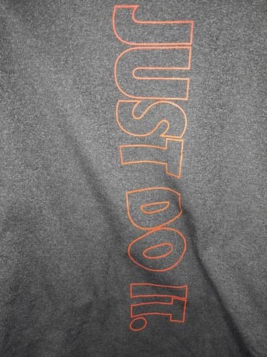 NIKE Dri Fit Hoodie Mens XL Gray Big Swoosh Just Do It Pullover Sweatshirt - Thumbnail 8