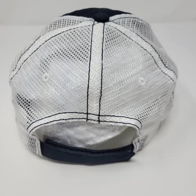 Vtg Clearly Canadian Trucker Hat Navy White Mesh Adjustable Strapback Cap Y2K - Thumbnail 5