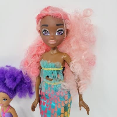 Barbie Chelsea Dreamtopia Purple Mermaid & Hairmazing Mermaid Doll Lot Bundle - Thumbnail 6