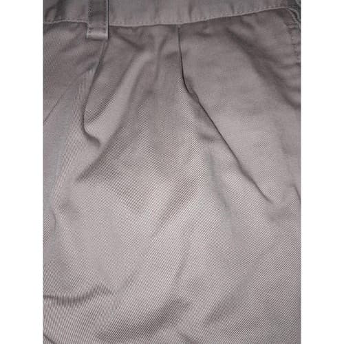 IZOD Chino Pants Mens 38x31 Khaki Classic Flat Front Casual Cotton Slacks - Thumbnail 4