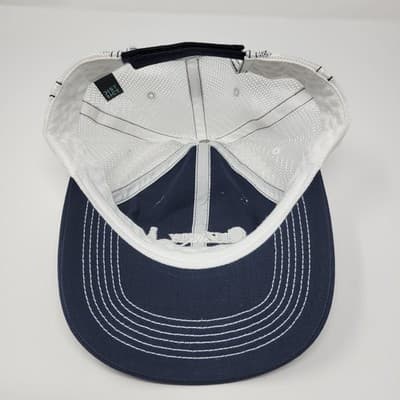 Vtg Clearly Canadian Trucker Hat Navy White Mesh Adjustable Strapback Cap Y2K - Thumbnail 7