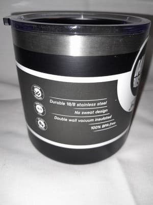 DAVE & BUSTERS Insulated Mug 16oz Black Stainless Steel Coffee Cup NEW - Thumbnail 3