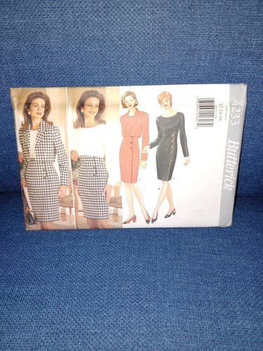 Butterick 4233 Pattern Misses Jacket & Dress loose Fitting Lined 12 14 16 Rare - Image 1