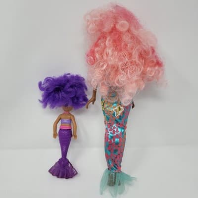Barbie Chelsea Dreamtopia Purple Mermaid & Hairmazing Mermaid Doll Lot Bundle - Thumbnail 9