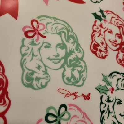 Dolly Parton Melamine Tray 14.17" Round Holiday Gift Collectible - Thumbnail 6